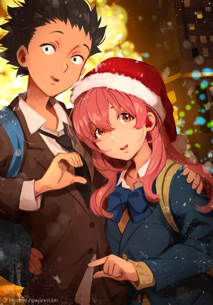 C  Ѹ Anime Art, , Ishida shouya, Nishimiya Shouko, Koe no katachi, 