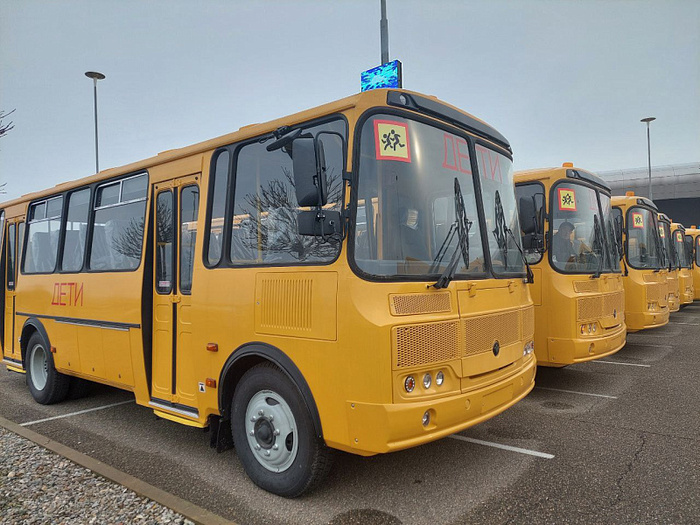 Школам Кубани вручили 55 новых автобусов Краснодарский край, Краснодар, Школа, Школьники, Школьный автобус, Автобус
