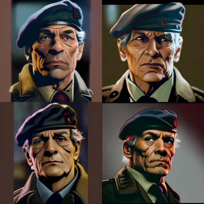 The characters of the very first Metal Gear Solid through the eyes of Midjourney - My, Artificial Intelligence, Neural Networks, Midjourney, Digital, Neural network art, Digital drawing, Characters (edit), Metal gear solid, Gray Fox, Kazuhira miller, Liquid snake, Meryl Silverburgh, Naomi Hunter, Psycho Mantis, Revolver Ocelot, Sniper Wolf, Solid snake, Longpost