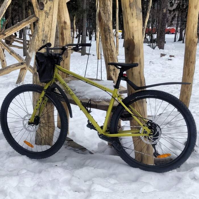 Winter riding :) - My, A bike, Shulz