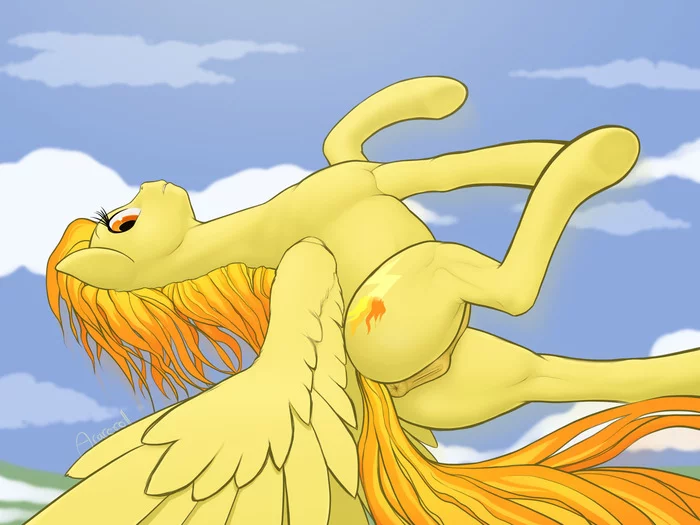 Tempting aerial pirouettes - NSFW, My little pony, PonyArt, MLP Explicit, Spitfire, Arareroll