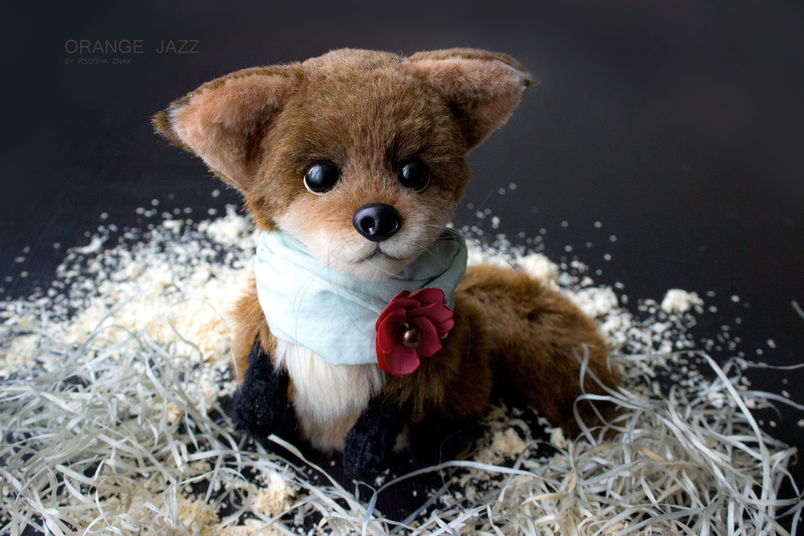 Fox - My, Handmade, Fox, Soft toy, Author's toy, Needlework without process, Longpost