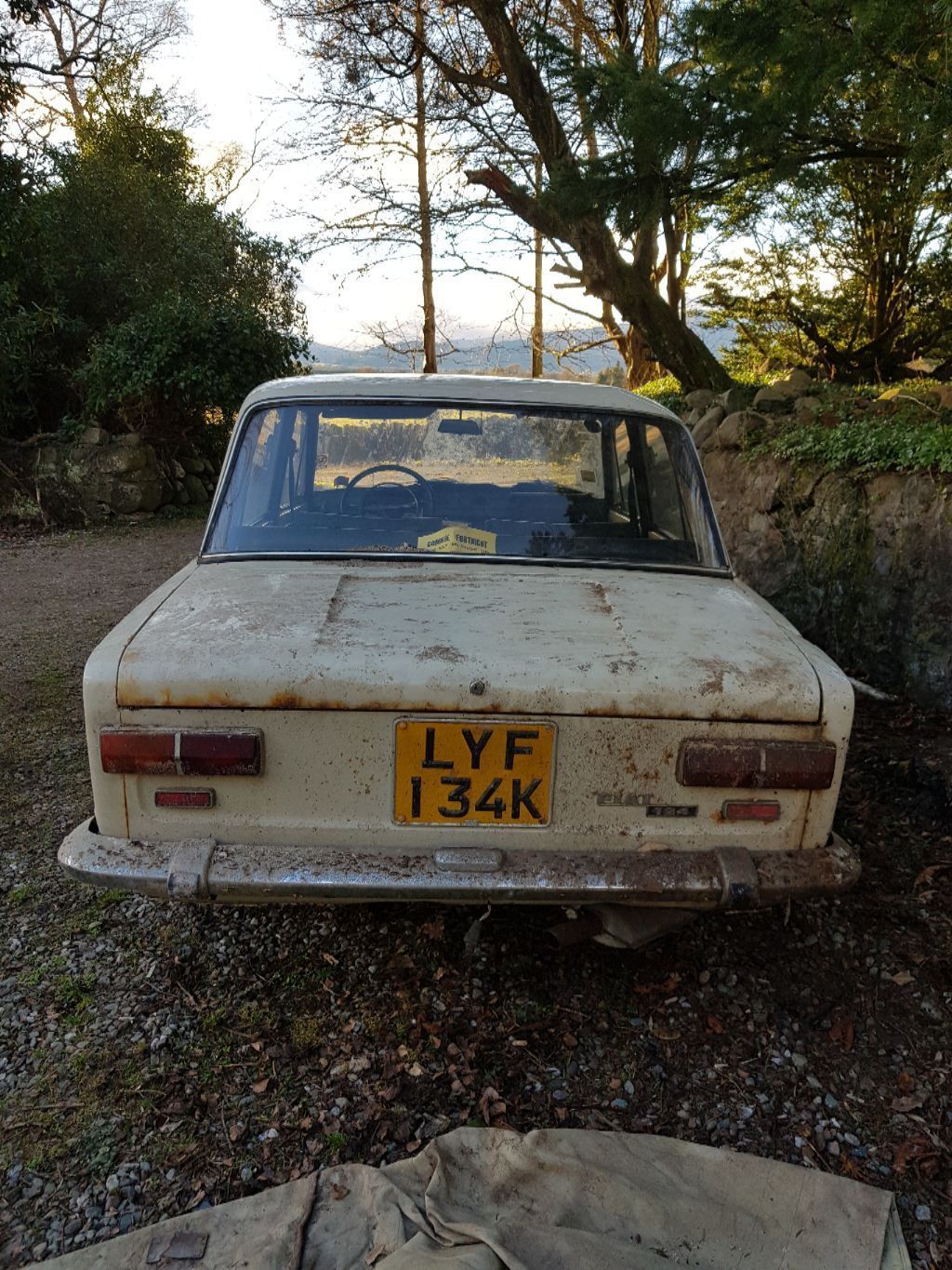 Fiat 124 put up for sale, which stood under the rubble of a destroyed garage for 41 years - Fiat 124, 1968, Find, Longpost