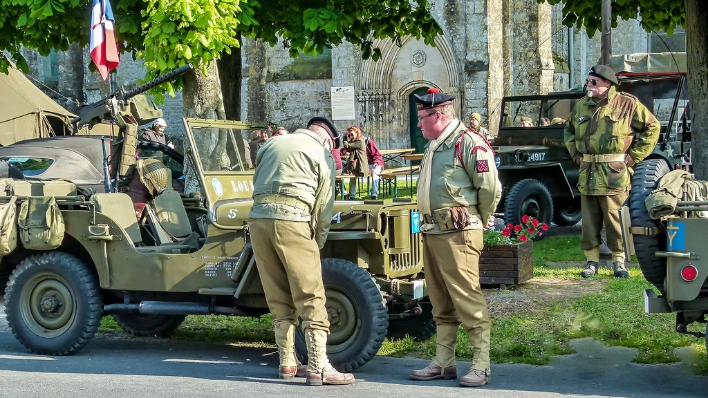 Day D. Festival in Normandy. (D-Day. Festival Normandy) - My, Normandy, Day of the landing, Historical reconstruction, Historical costume, Dday, Military equipment, Longpost