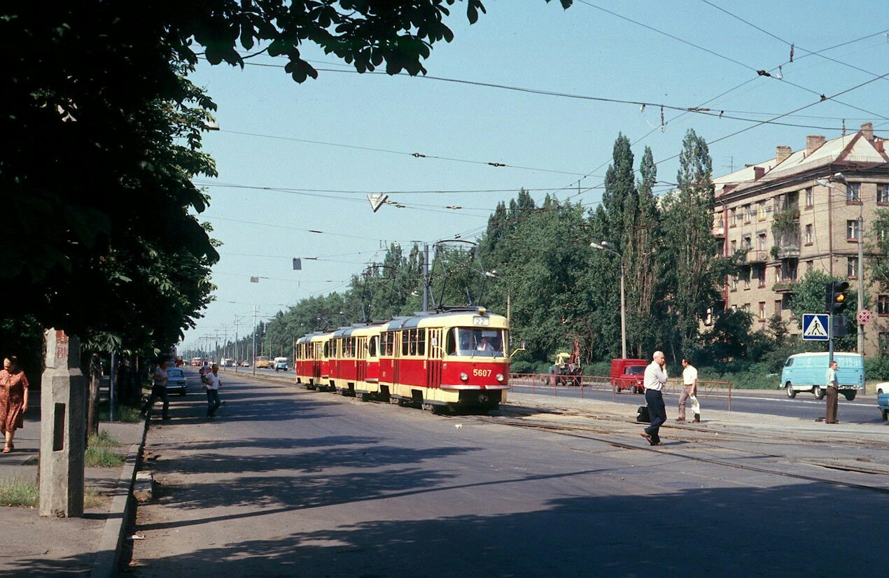 Трамваи на улицах СССР, 1987 год | Пикабу