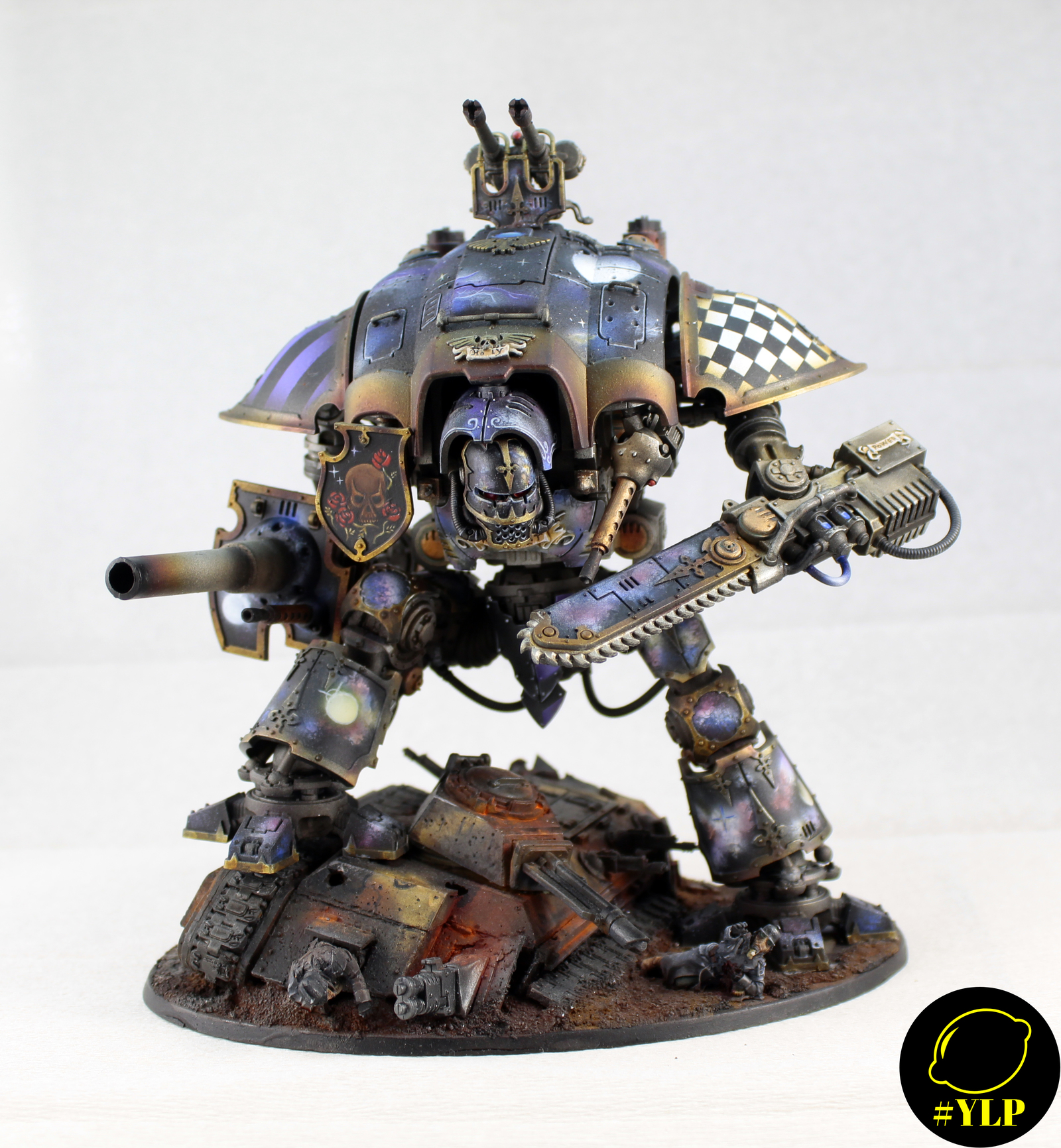 Imperial knight - My, Wh miniatures, Miniature, Warhammer, Warhammer 40k, Imperial knight, Modeling, Longpost