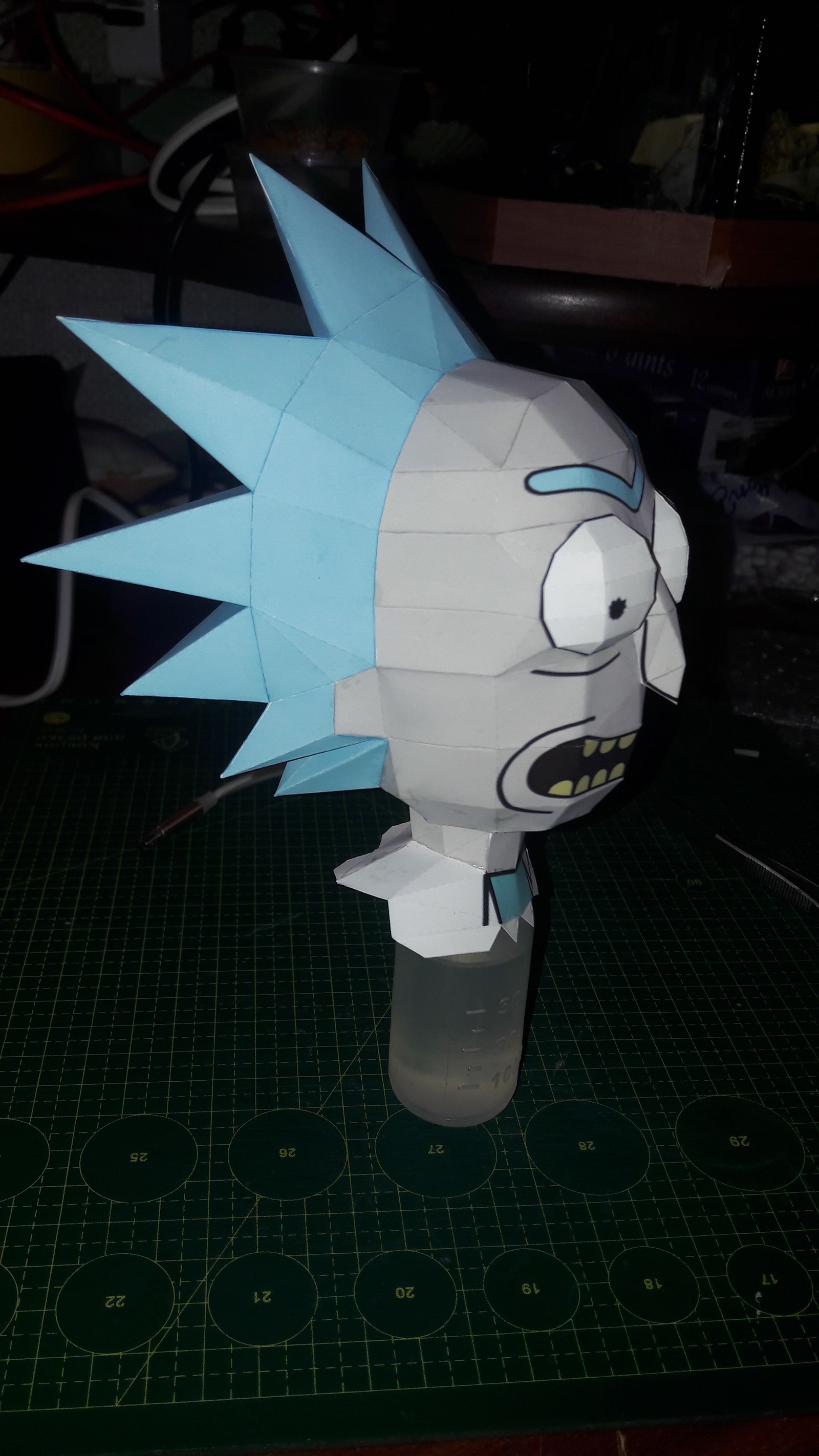 rick and morty papercraft paper figures - My, Rick and Morty, Needlework with process, Papercraft, Longpost