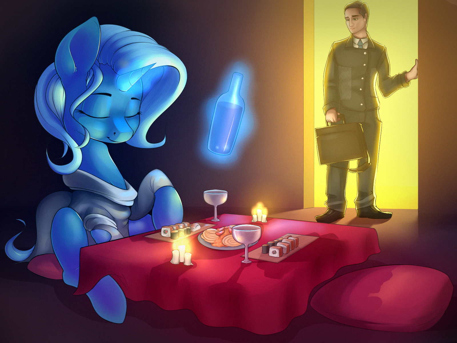 Trixie Lulamoon Smith - Trixie, My little pony, Art, Romance, Фанфик, Breaking, Anti1mozg