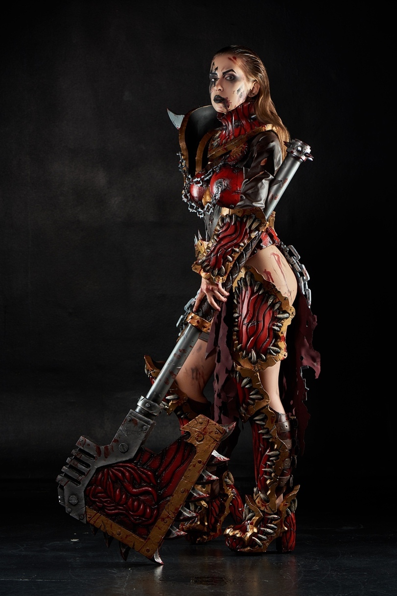 Take up your sword and fight without pain - Khorne guides you! - Warhammer cosplay, Warhammer 40k, , Cosplay, Longpost