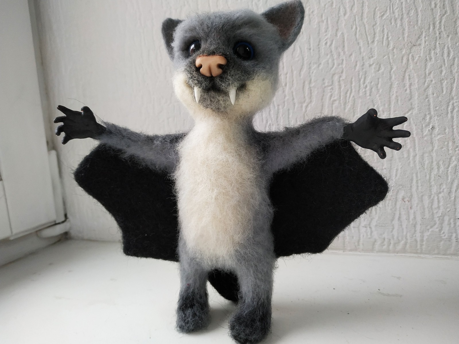 Another new toy - My, Dry felting, Author's toy, Vampires, Longpost, With your own hands