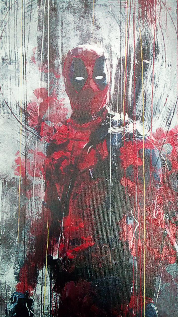 Pool, Deadpool! - My, Deadpool, Digital printing, Work, Longpost, Creation