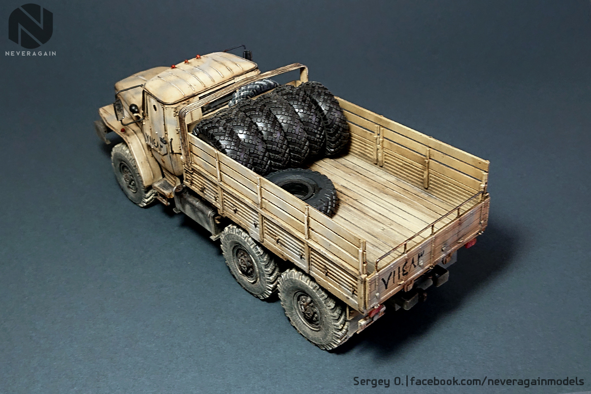 Ural-4320 from Zvezda for the Syrian events - My, Stand modeling, Scale 1:35, 1:35, Scale model, Ural 4320, Truck, Longpost