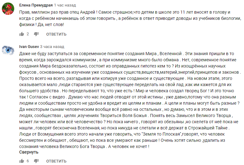 Теория самозарождения жизни - у физиков есть такая, такой бред Андрей Ткачёв о современном взгляде на возникновение жизни. - Религия, Православие, Негатив, Образование, Видео, Скриншот, Длиннопост