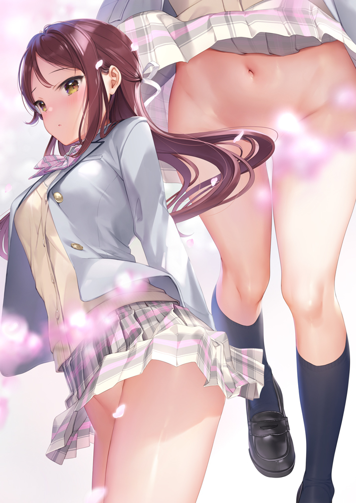 Riko Sakurauchi - NSFW, Anime, Anime art, Love live! Sunshine !!, Riko Sakurauchi, No panties