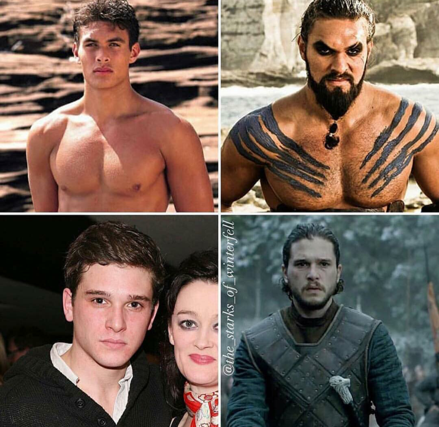 Before Game of Thrones - Game of Thrones, Jon Snow, Margaery Tyrell, Khal Drogo, Sandor Clegane, Grigor Kligan, Longpost, Davos Seaworth