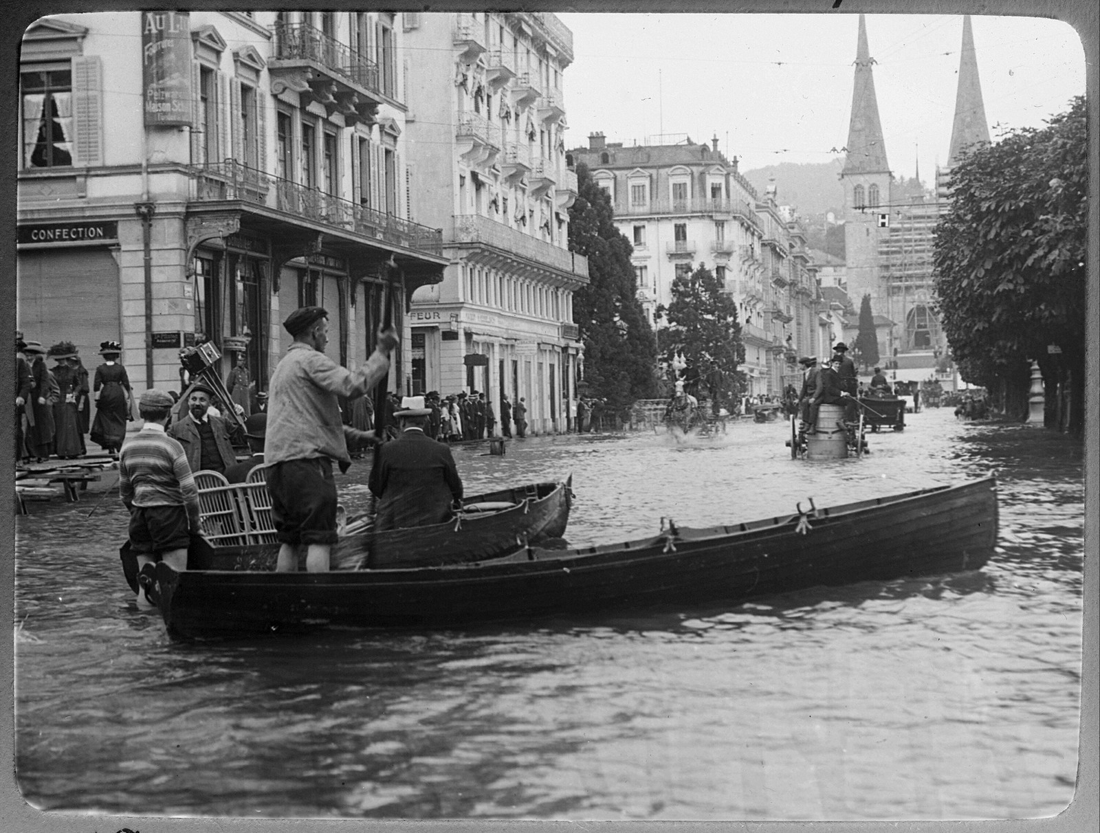 [Lucerne. Switzerland] Photo from the beginning of the 20th century. - Retro, Old photo, Black and white photo, Images, No text, Longpost