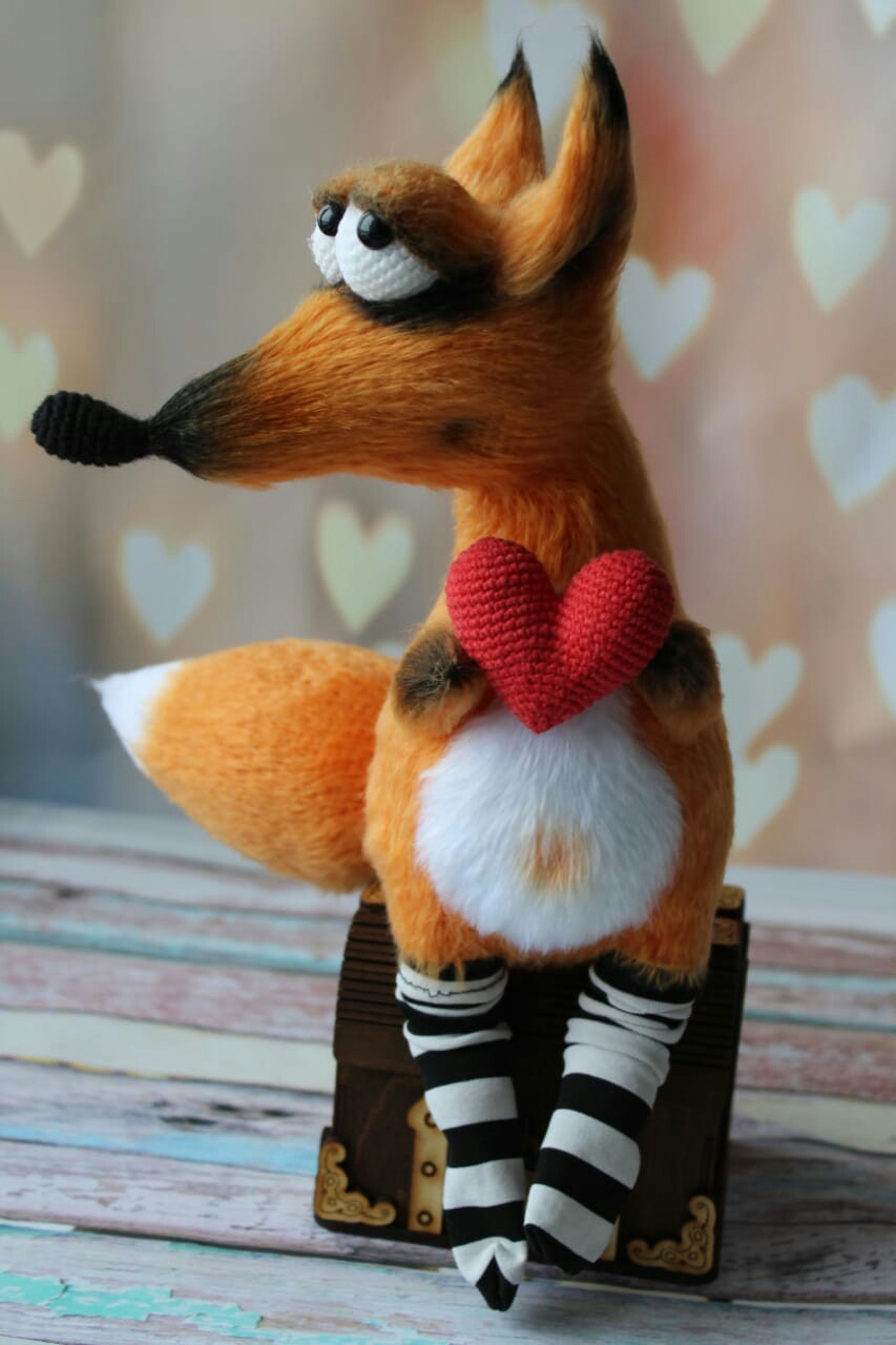 Fox Alice - My, Knitting, Amigurumi, Needlework without process, Knitted toys, Longpost, Fox