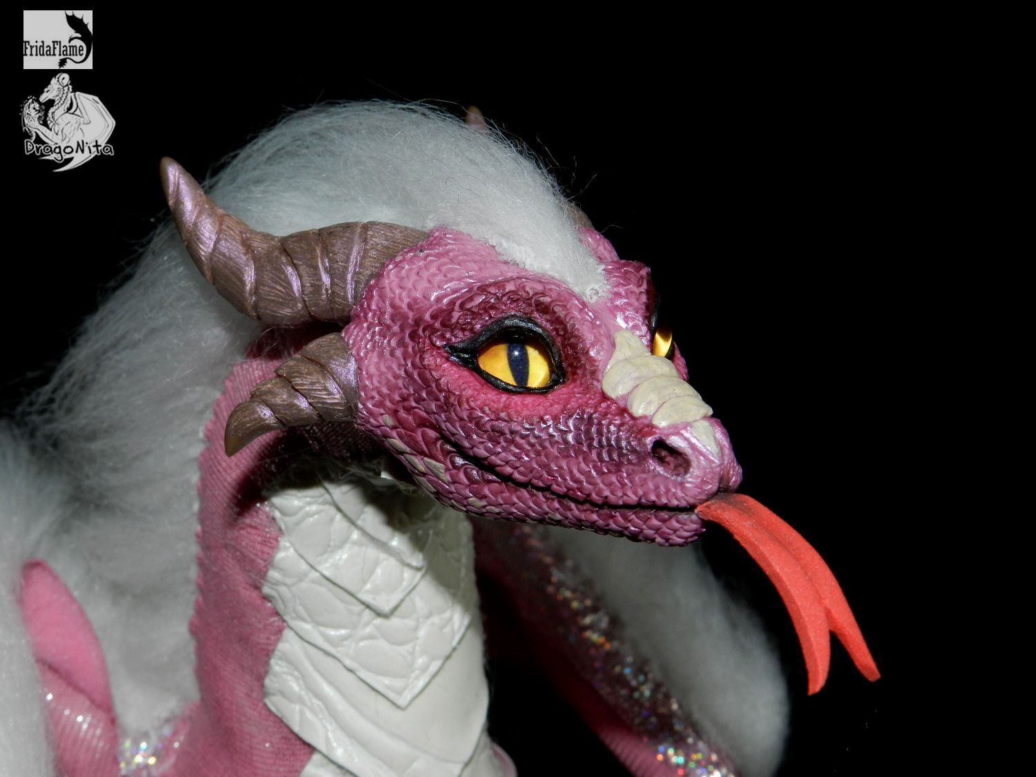 handmade dragon sakura - My, Handmade, Needlework, Collab, Doll, Dragonita, Fridaflame, The Dragon, Longpost