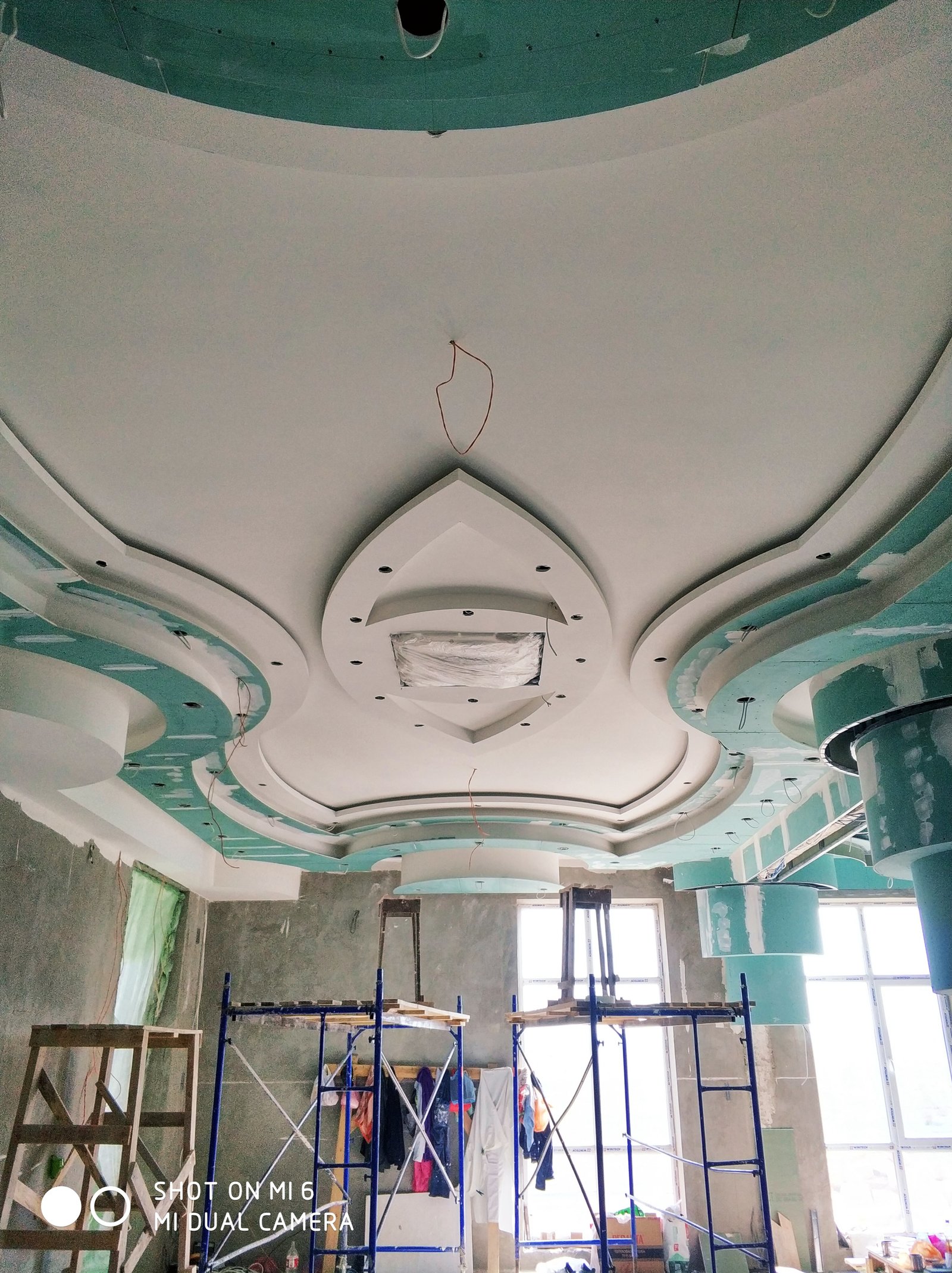 We create exclusive plasterboard ceilings for a restaurant - My, Drywall, Longpost, Ceiling