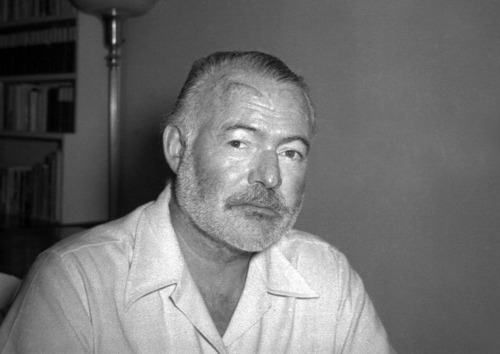 Ernest Hemingway - Ernest Hemingway, Black and white photo, Story, Writer, Epoch, Face, Longpost, Writers