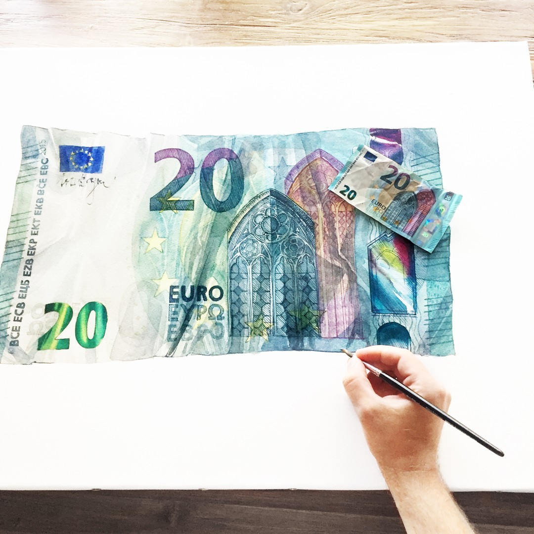 Картина в рамке Currency Euro, коллекция Знак Евро 60874