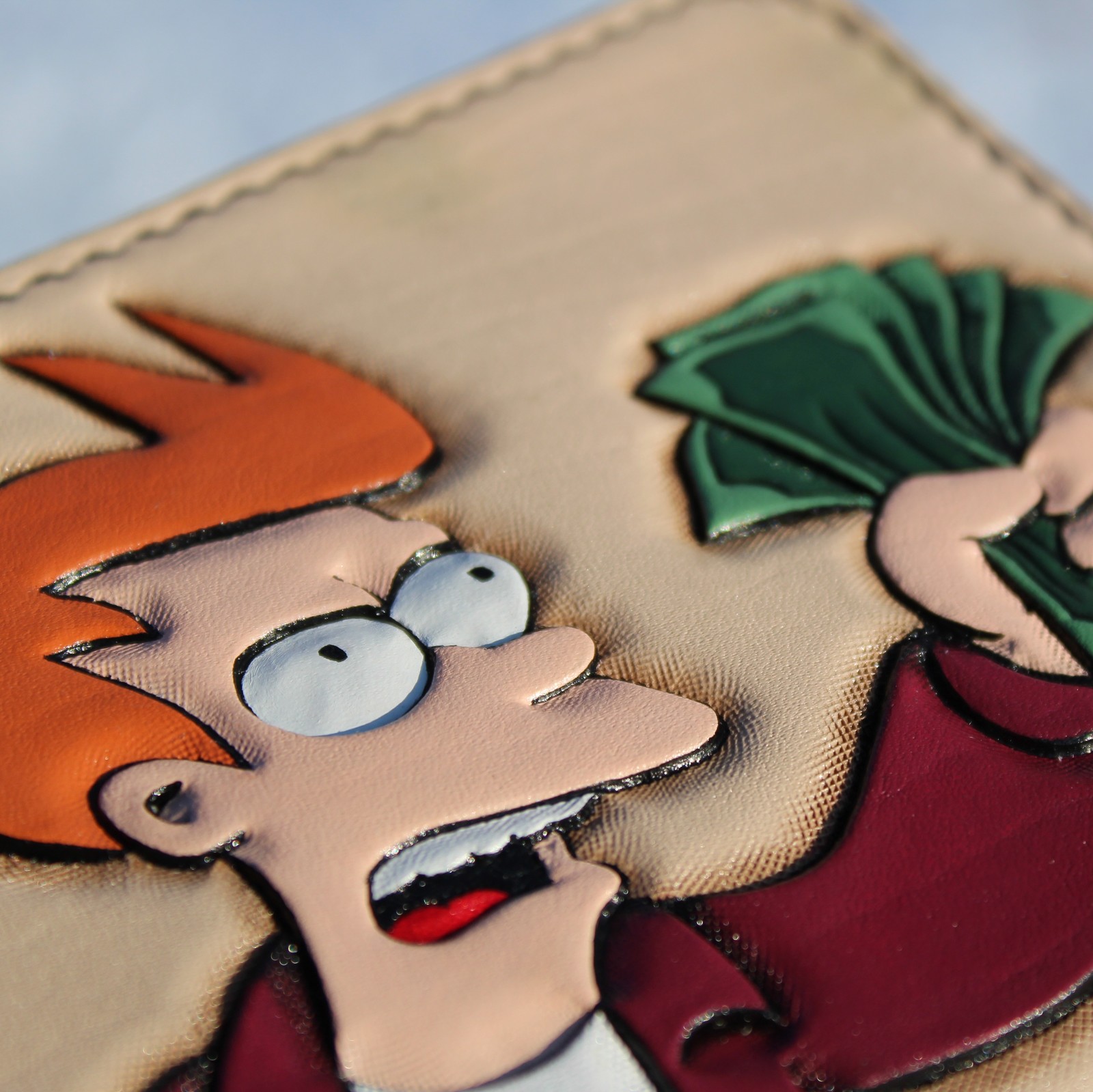 Philip J. Fry 2 - Моё, Кожа, Кошелек, Футурама, Фрай, Своими руками, Длиннопост, Филип Дж Фрай