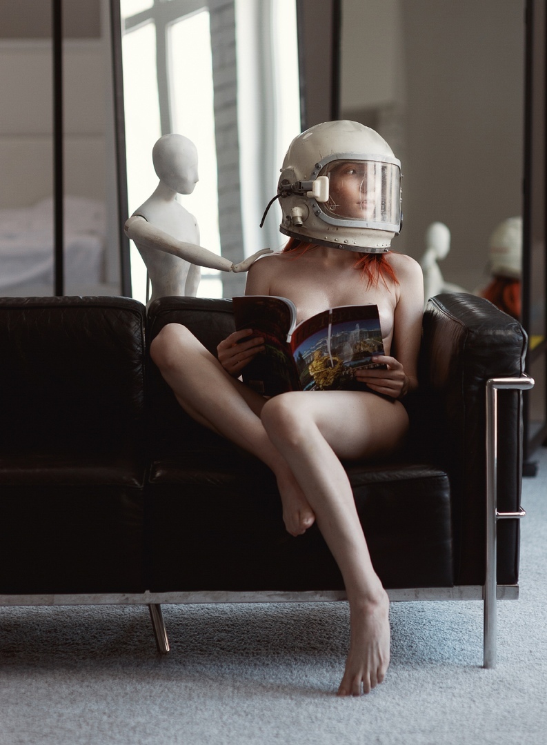 With the past - NSFW, Girls, Spacesuit, , Tag