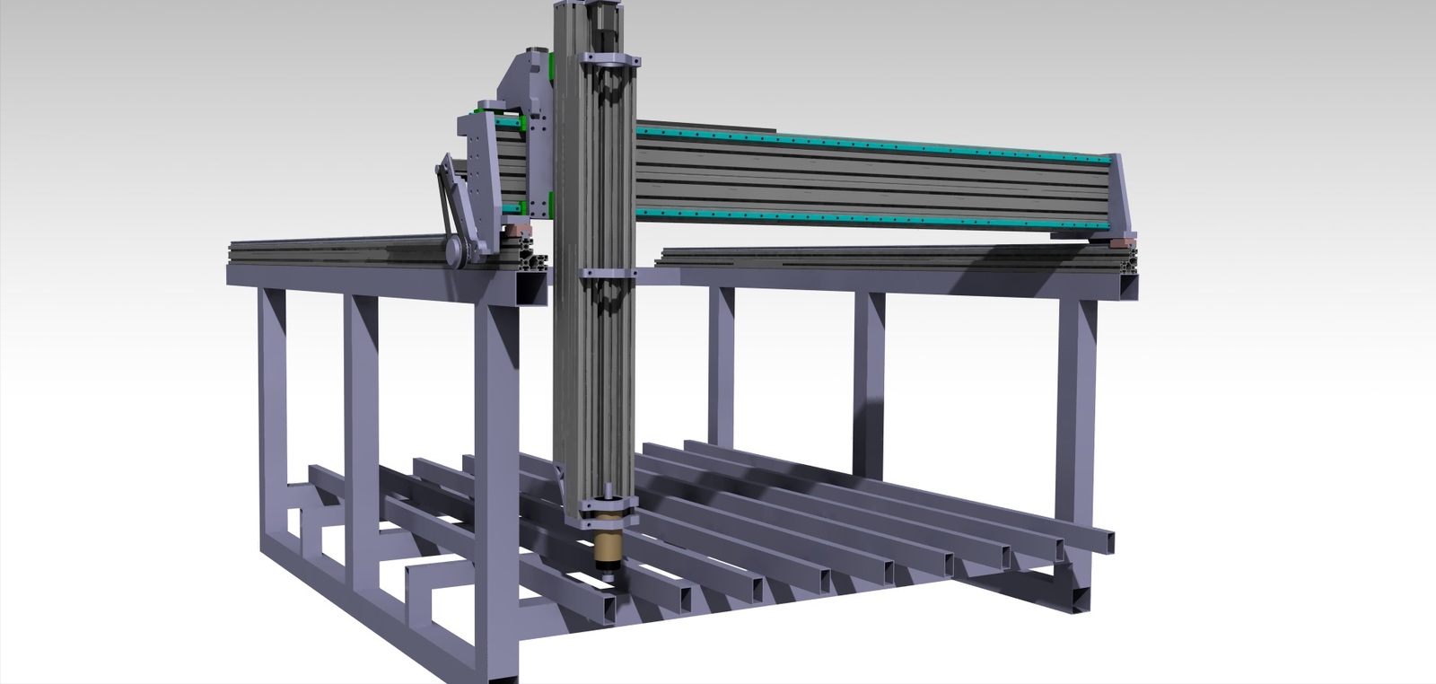 Another CNC router, now on the profile - My, CNC, Production, Video, Longpost