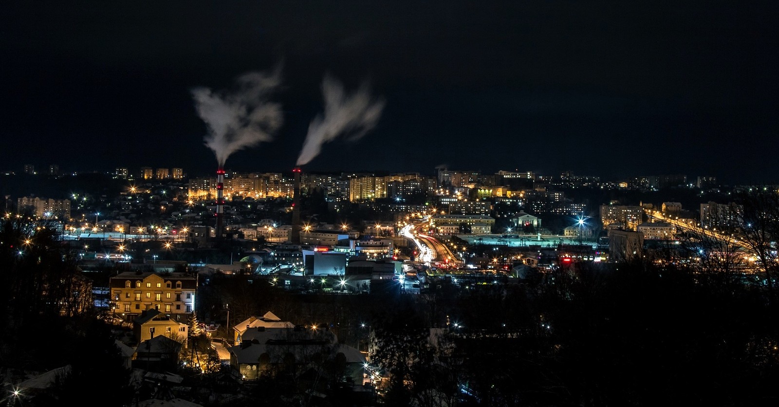 Немного фоток на выдержке - Моё, Длинная выдержка, Фризлайт, Фотография, Городские пейзажи, Смоленск, Уличная фотография