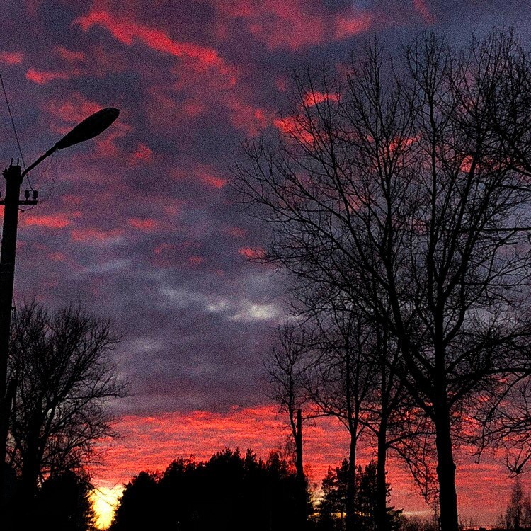 Beautiful sunset in my city. No politics. No words. Just an awesome sunset - My, Pechora, Sunset, The photo, Sky, Nature