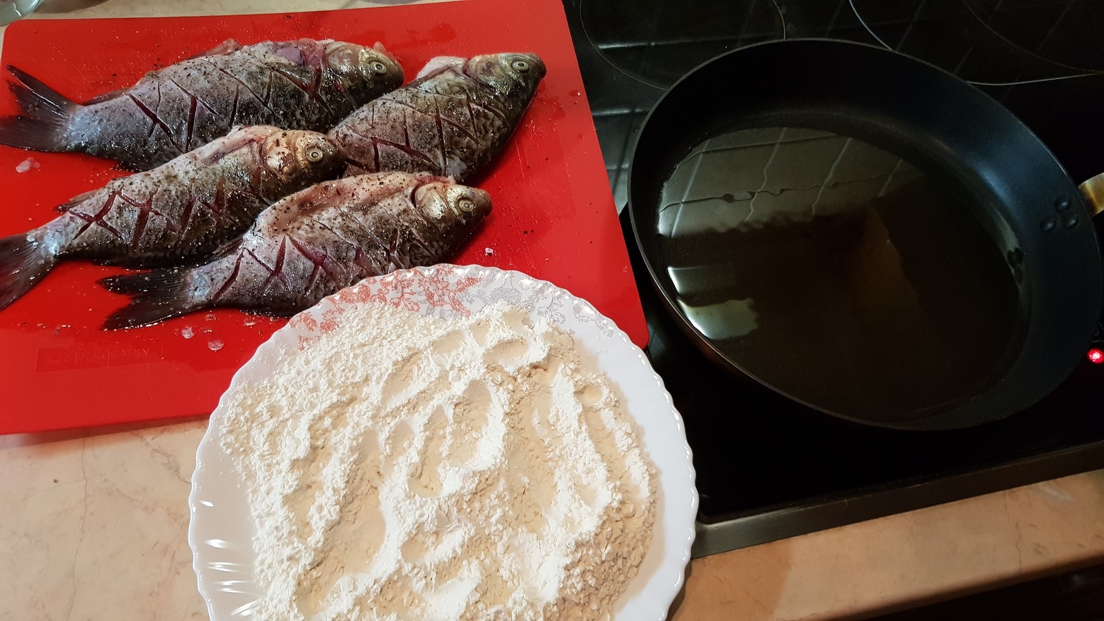Fried carp - My, Food, A fish, Carp, Cooking, Recipe, Longpost