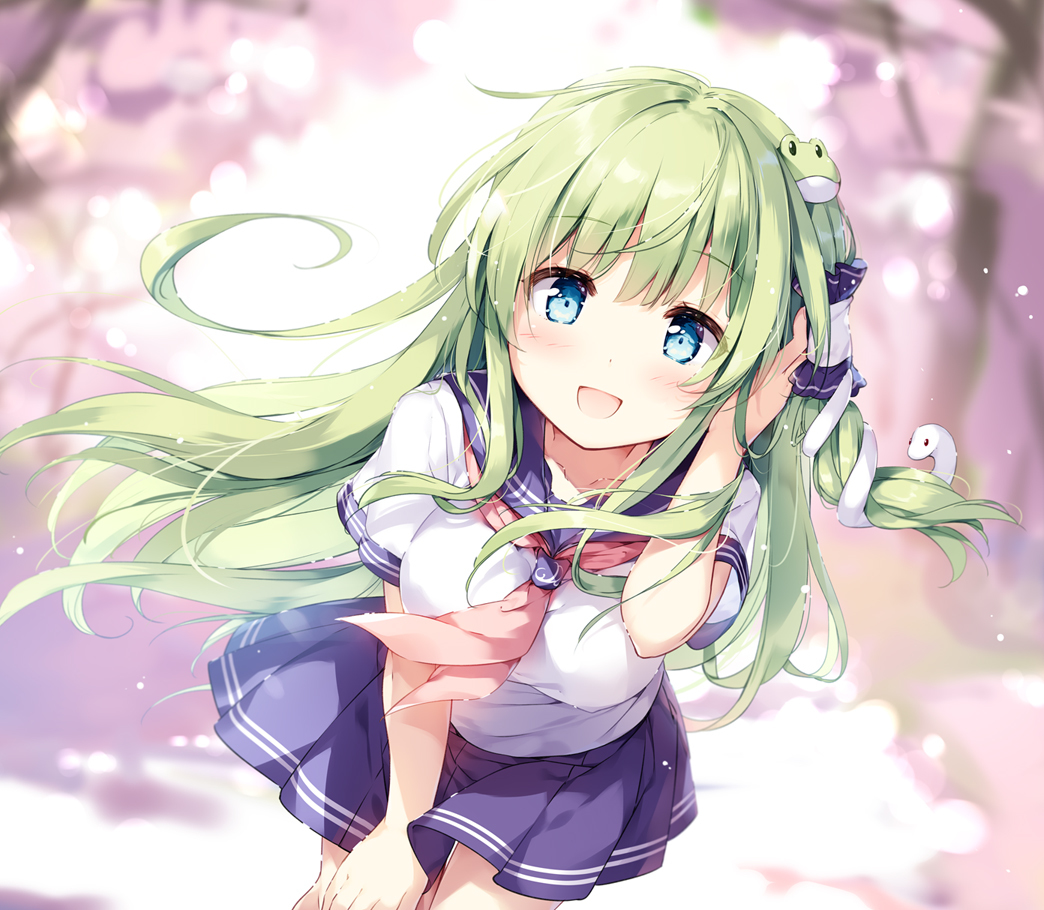 Kochiya Sanae - Touhou, Kochiya Sanae, Anime Art, Аниме, Не аниме, Miyase mahiro