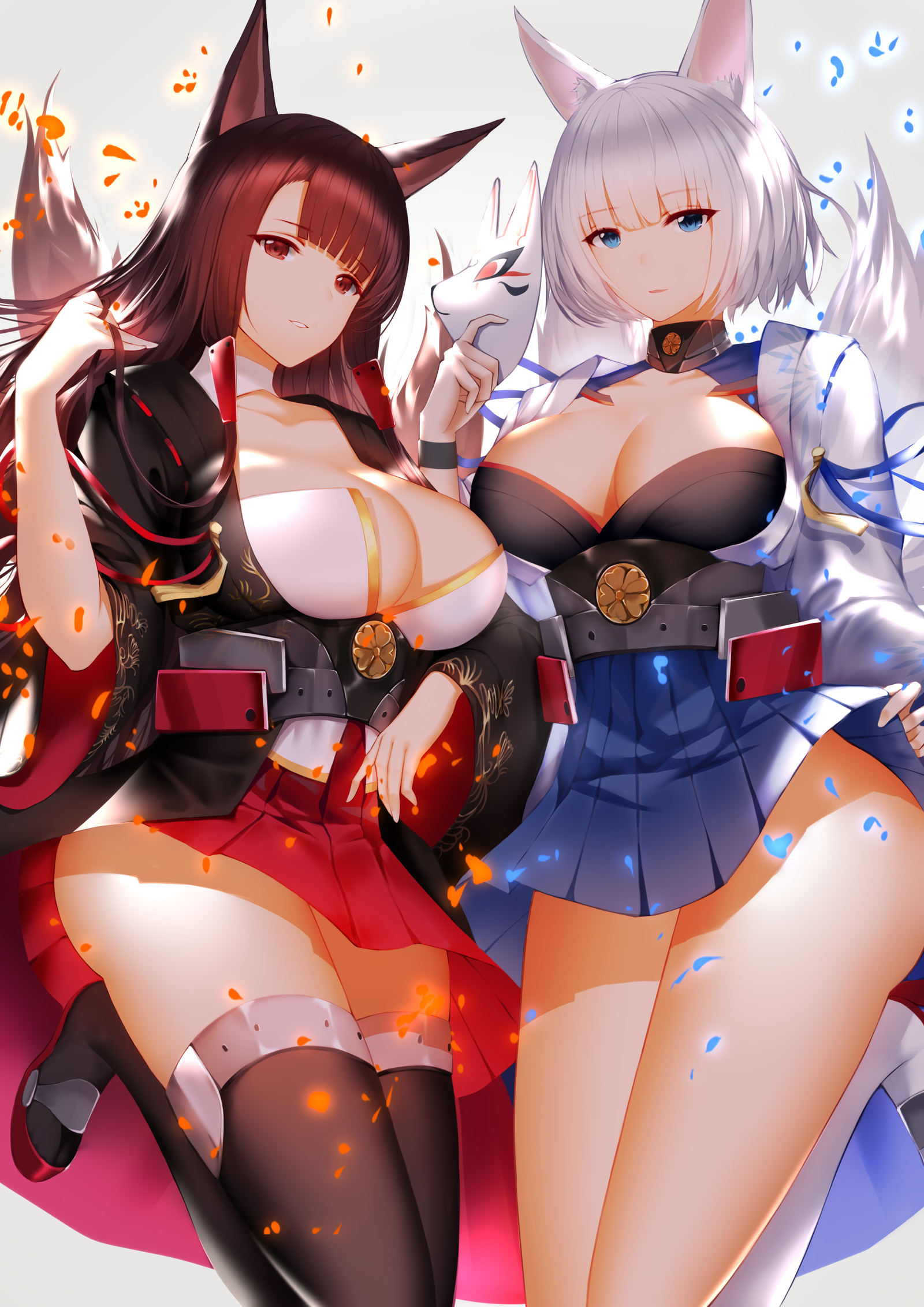 Akagi & Kaga - Azur lane, Akagi, Kaga, Sugoi dekai, Anime art, Anime, Art