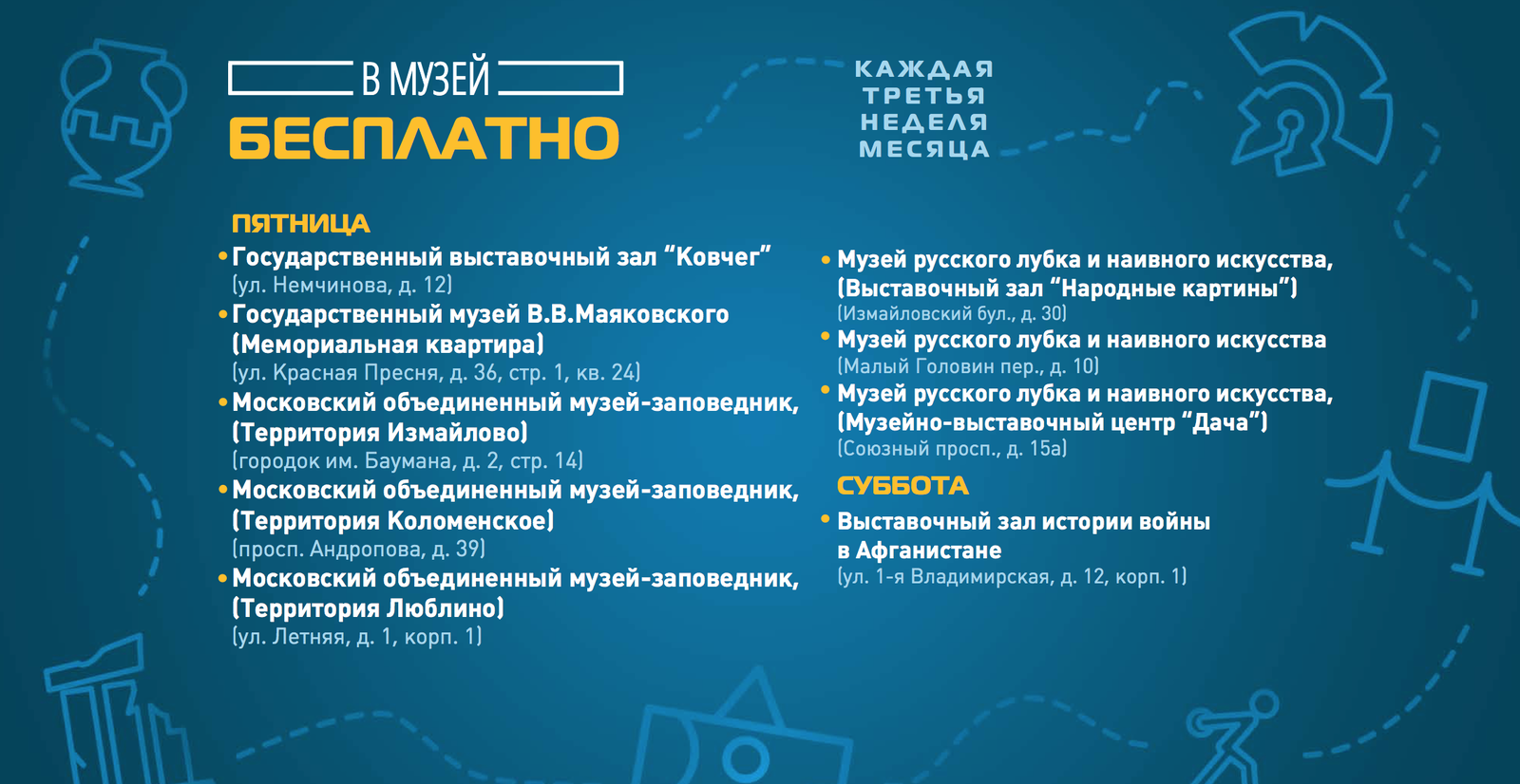 В какие московские музеи можно попасть бесплатно? | Пикабу