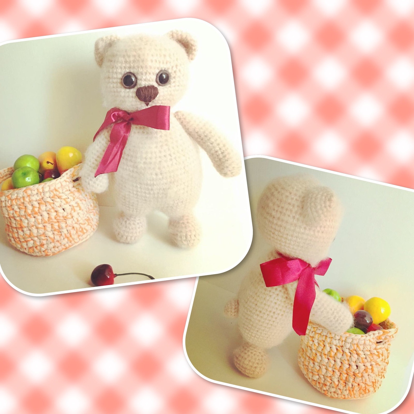 fashion teddy bear - My, Amigurumi, Crochet, Knitted toys, Handmade, Toys, Soft toy, Longpost