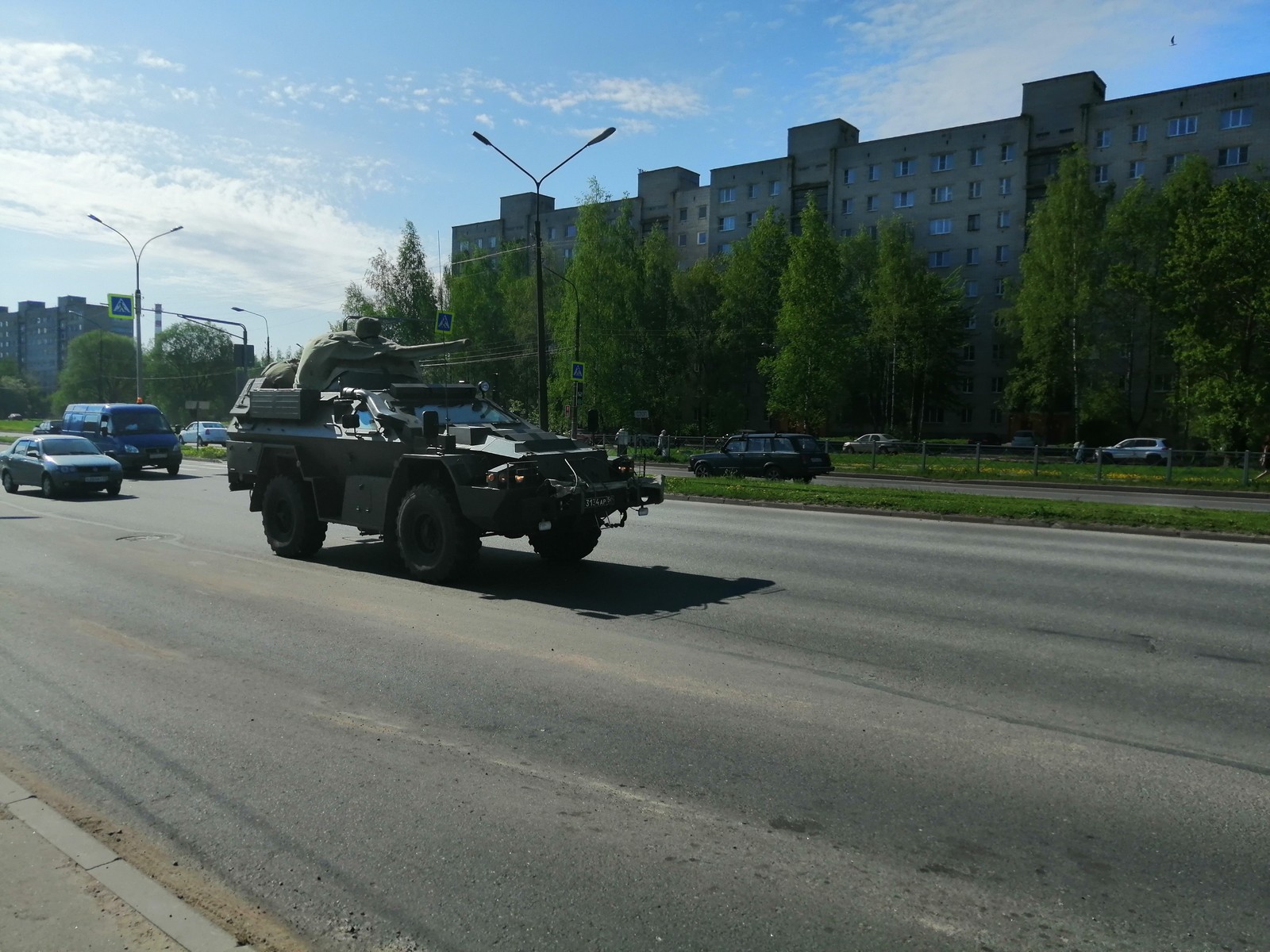 Типичное утро спального района (14.05.19) - Моё, Великий Новгород, С чего начинается утро, Длиннопост