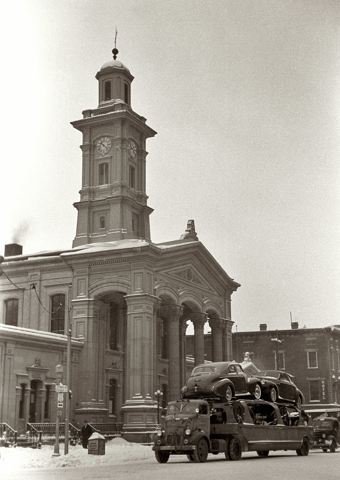 Black and white America. - USA, People, Car, Black and white photo, Longpost