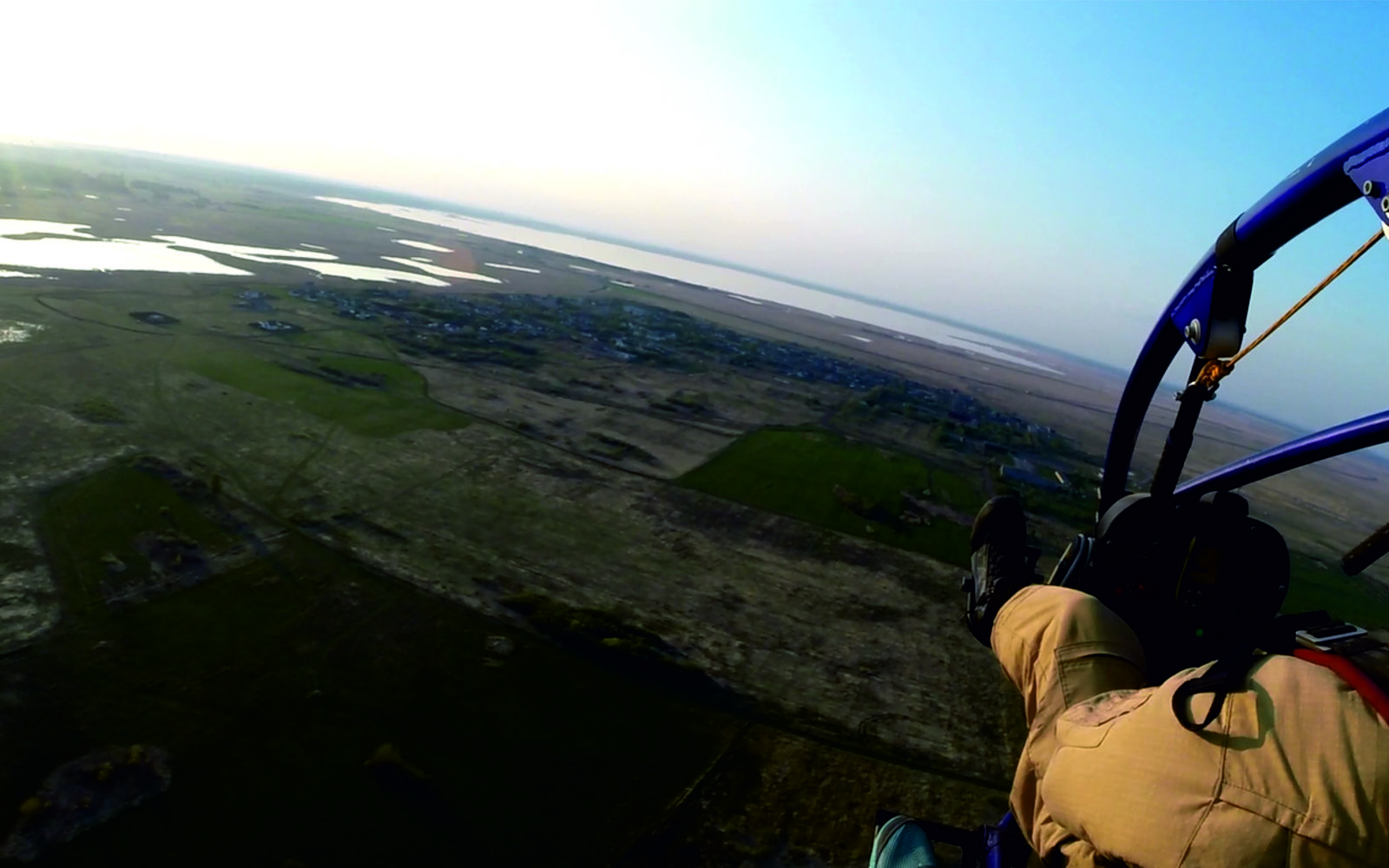 Paragliding. - My, Paragliding, Flight, Bird's-eye, Motorized paraglider, Longpost, View from above