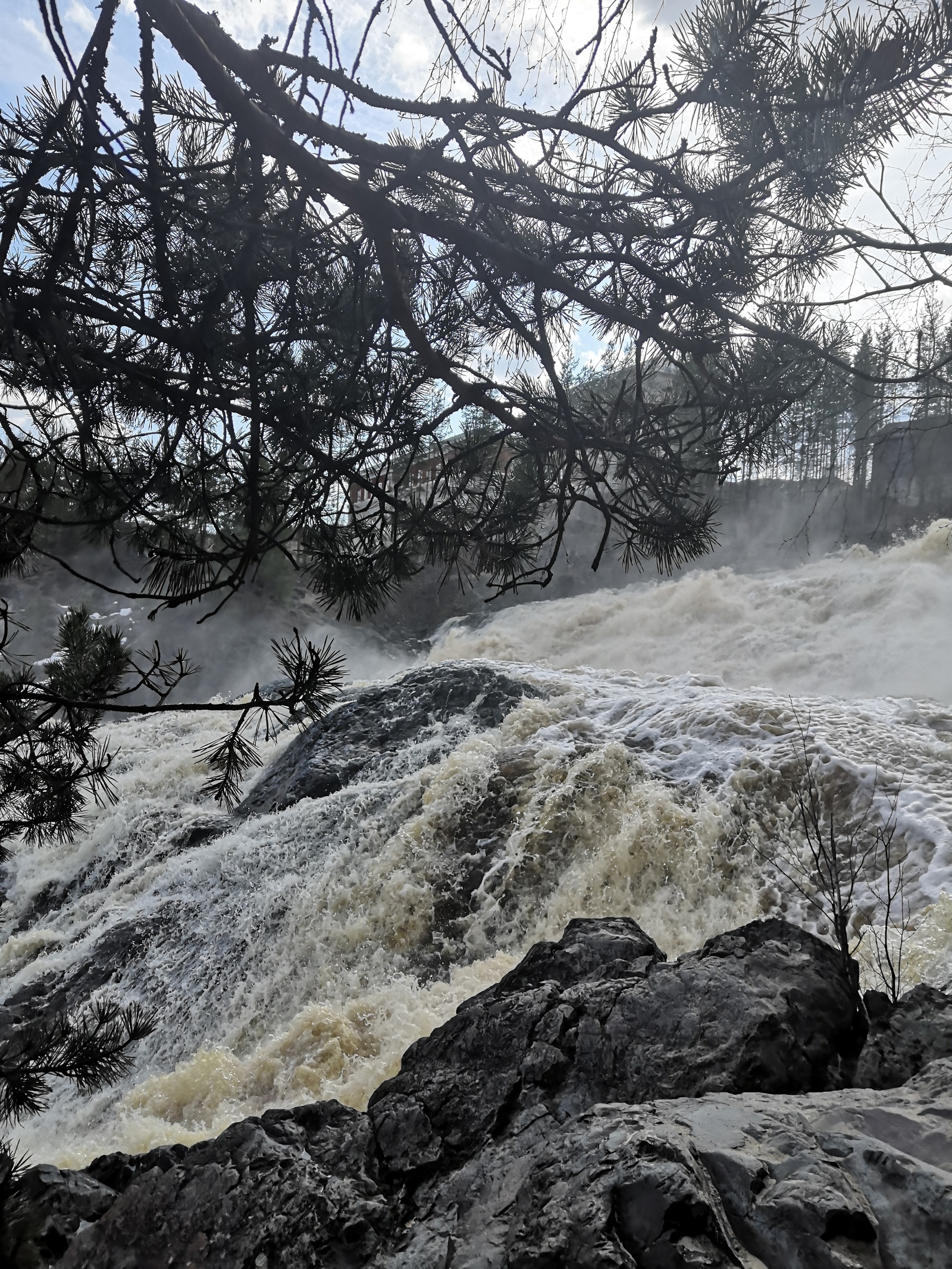 The waterfall that doesn't exist - My, Girvas, Waterfall, Gateway, Карелия, Video, Longpost