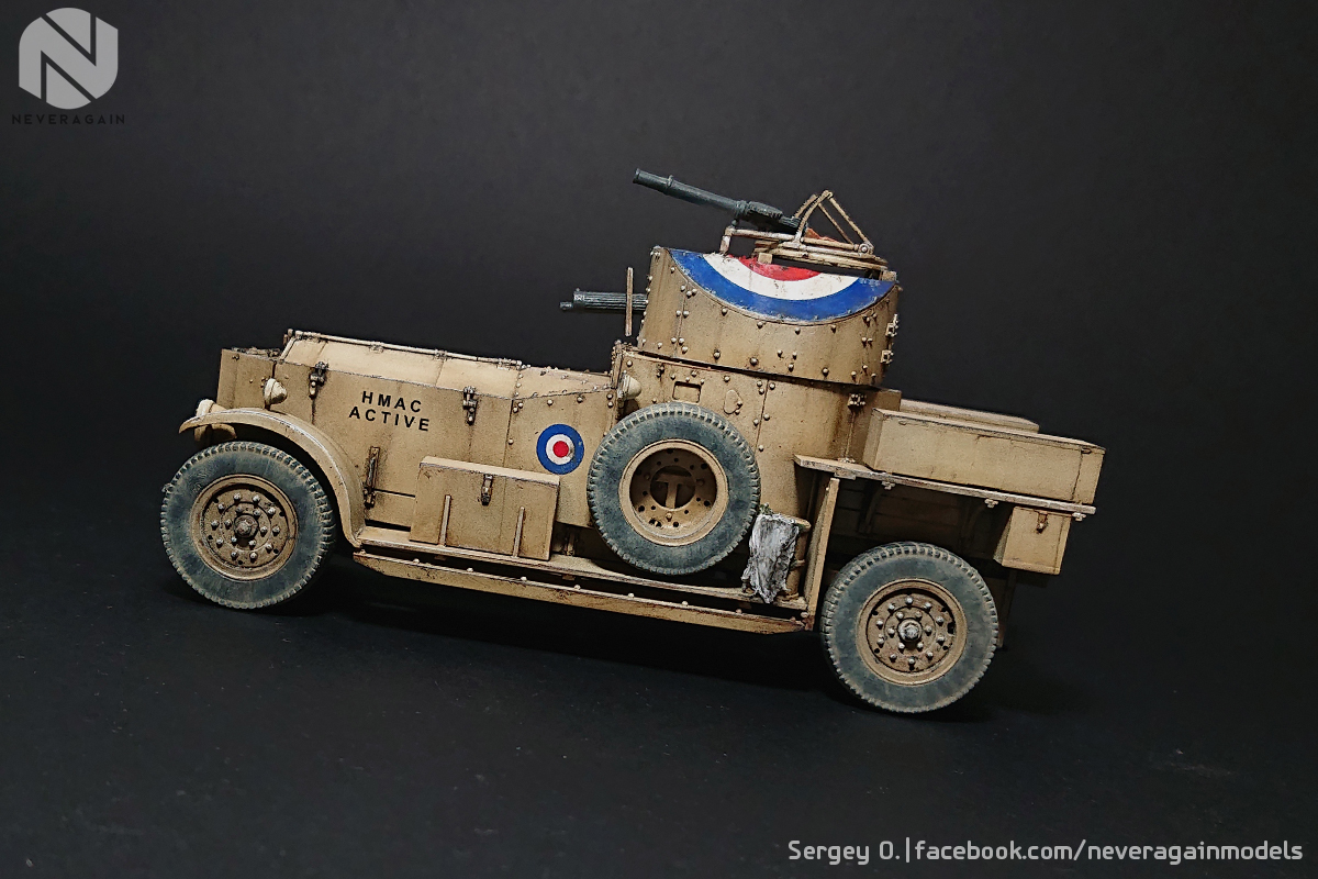 English fighting aristocrat. - My, Stand modeling, Scale model, Armored car, Rolls-royce, Scale 1:35, Hobby, Longpost