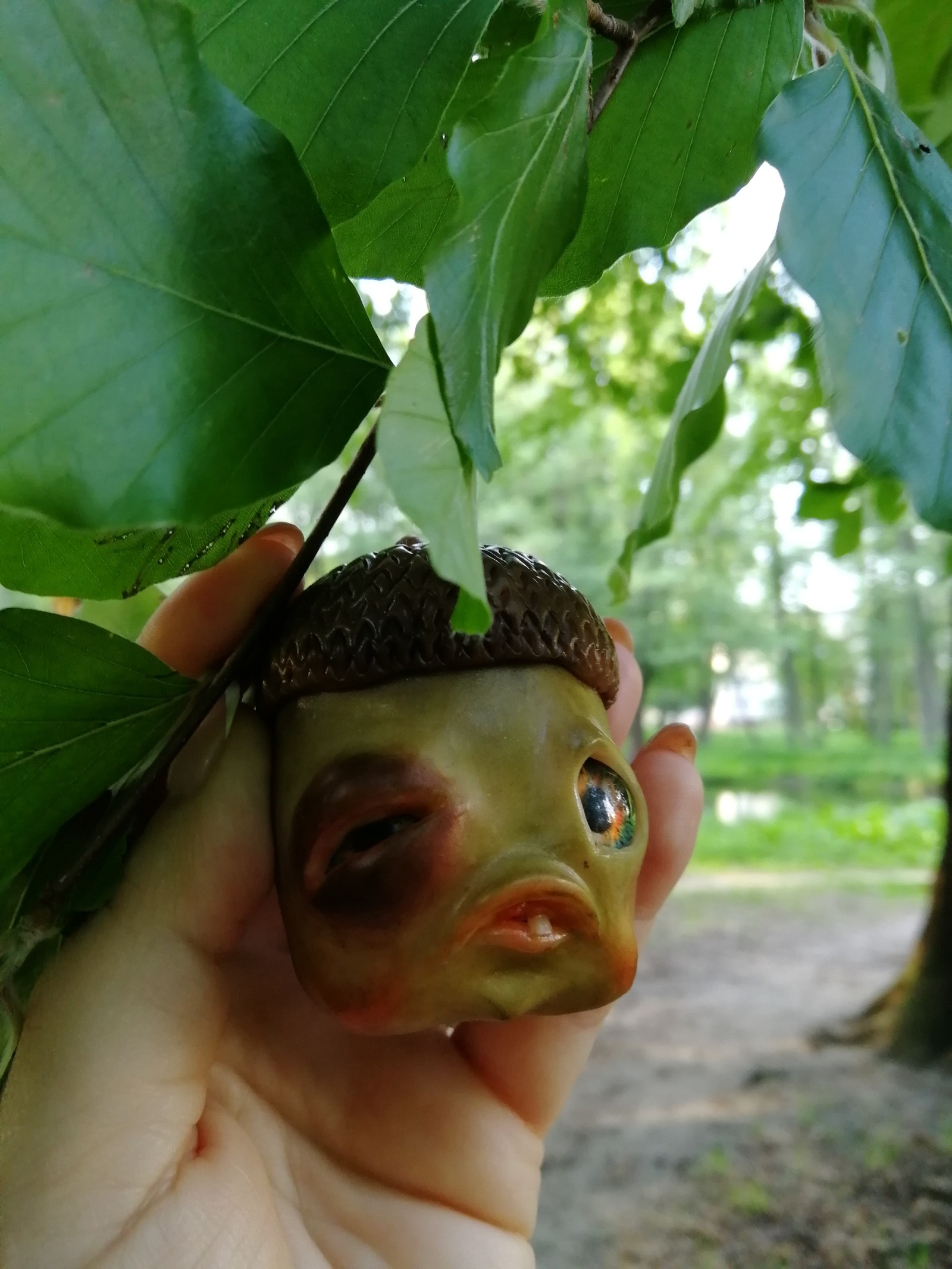 Acorn - My, Polymer clay, With your own hands, Needlework without process, Creation, Longpost