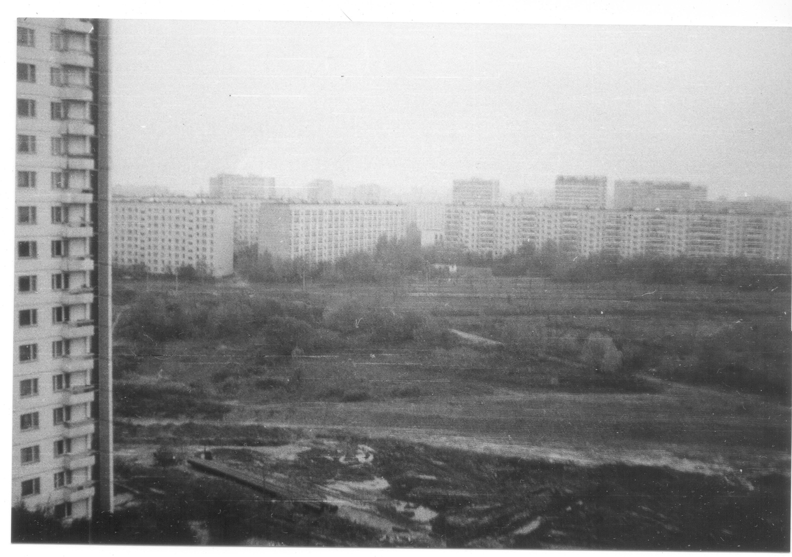 View from the window 1991-2019, last autumn. - My, Medvedkovo, Old photo, , Gratifying