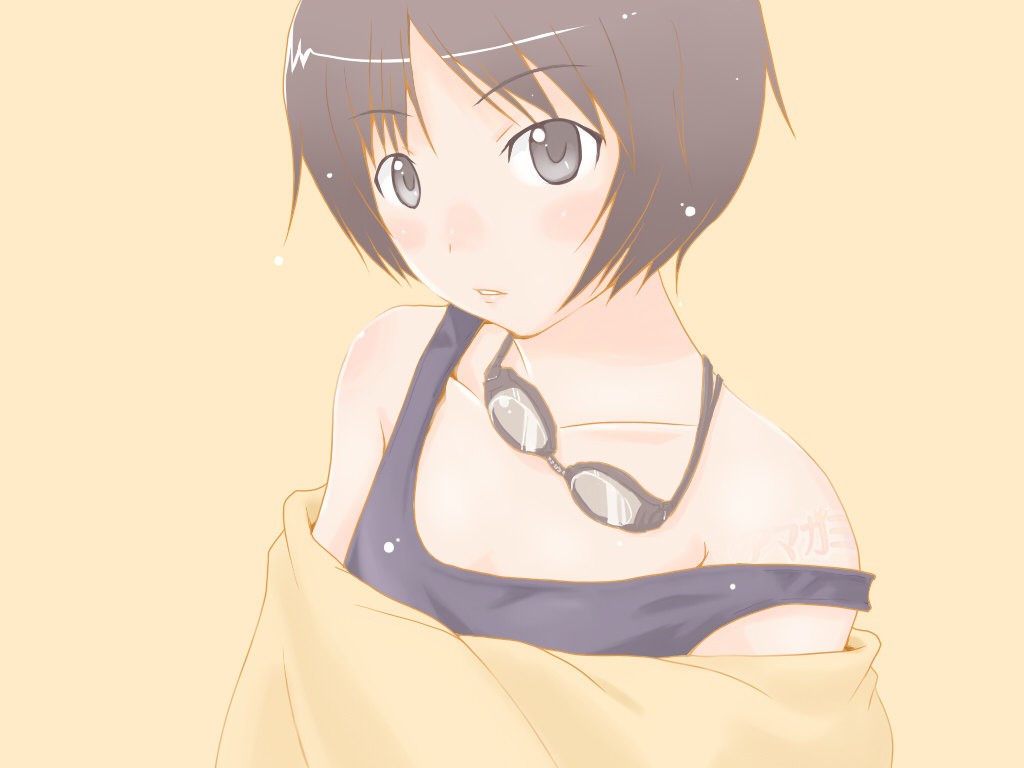 Tachibana Miya - NSFW, , Amagami, Anime art, Longpost, Breast, Nipples, Underwear, Swimsuit, Anime