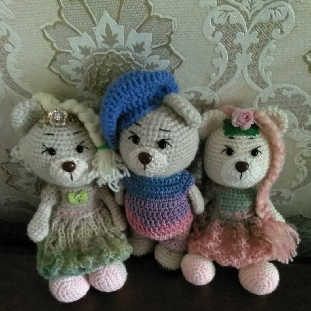 Bears.... - Crochet, Knitted toys, Longpost