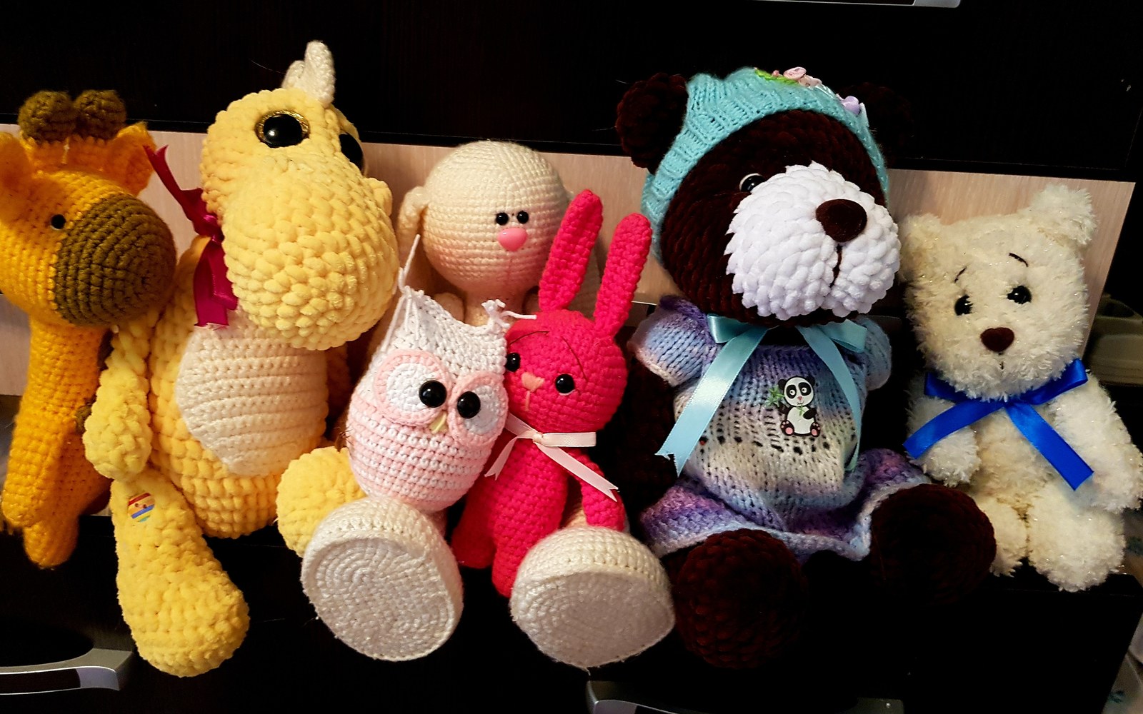 Squad of knitted plushies! - My, Crochet, Needlework