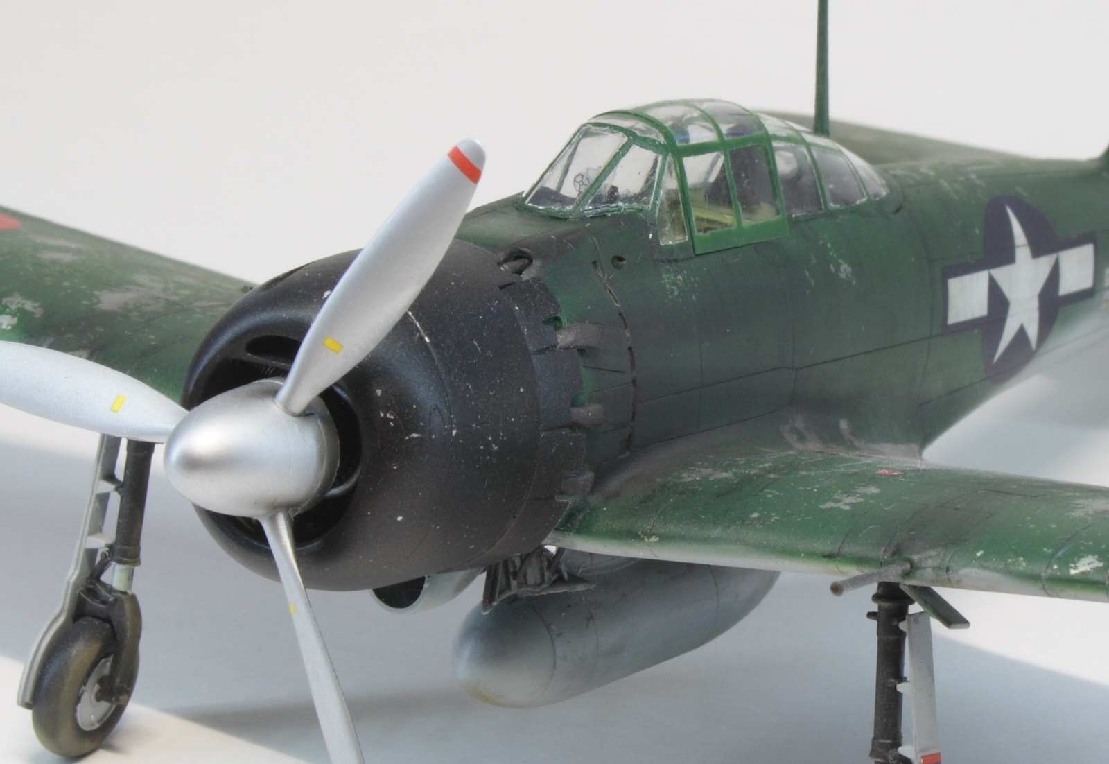 Mitsubishi a6m5 zero 1/48 - My, Stand modeling, Longpost, Aviation