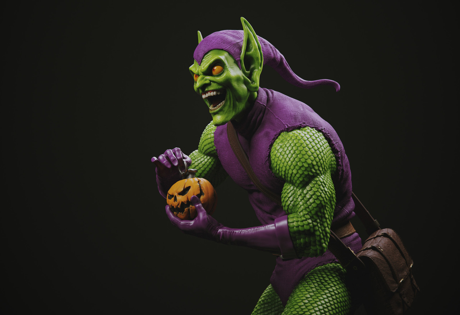 Green Goblin. - Арт, 3D, Картинки, Длиннопост, Зеленый гоблин