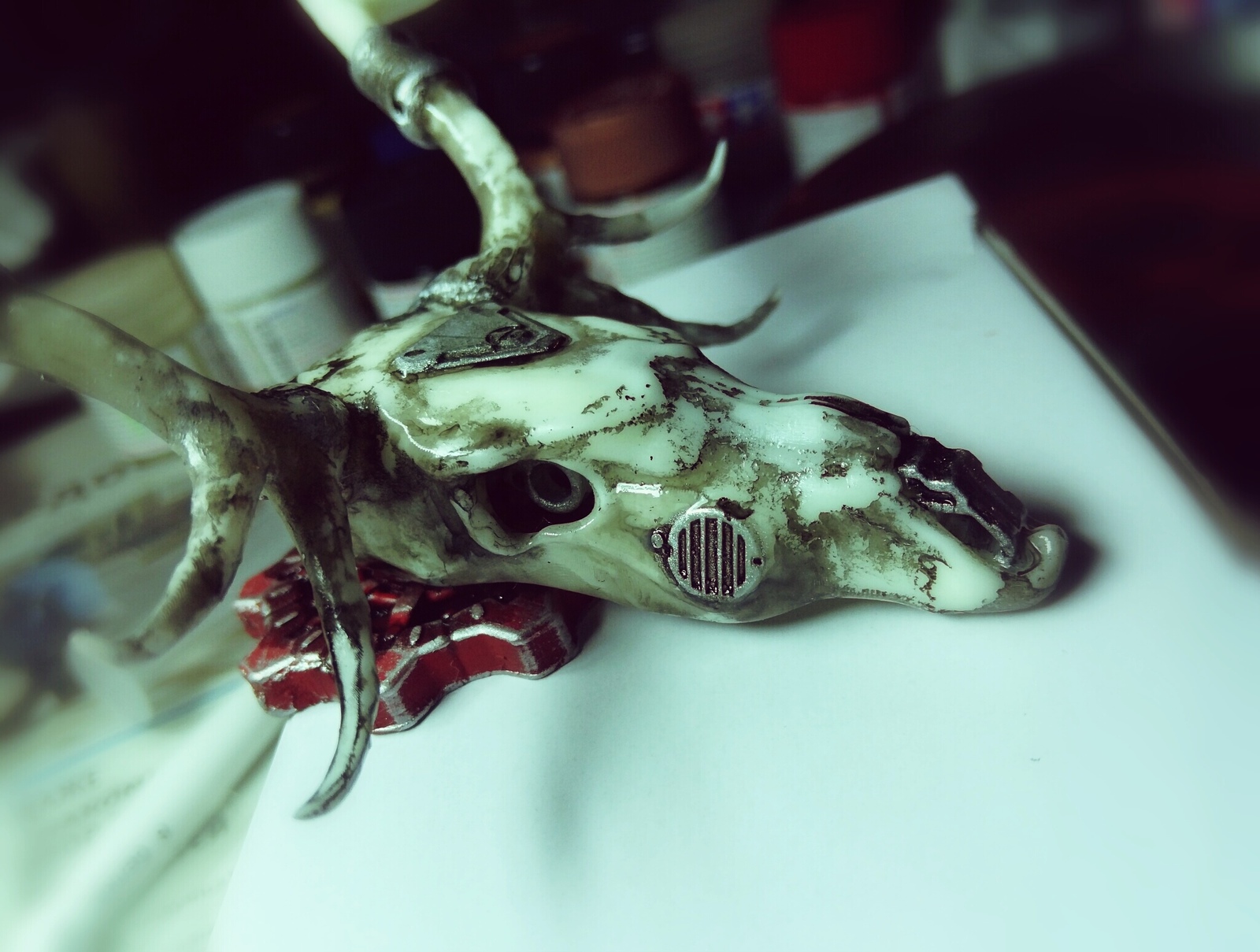 Bones, horns and an inferiority complex.... - My, 3D печать, Deer, Scull, Sailor Moon, Longpost, Deer