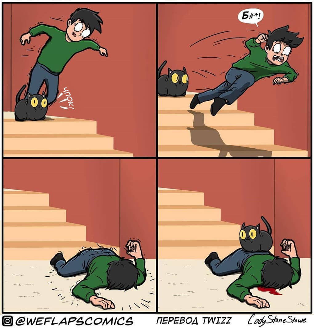 19 comics that demonstrate that life with a cat is a separate profession - cat, Comics, Longpost