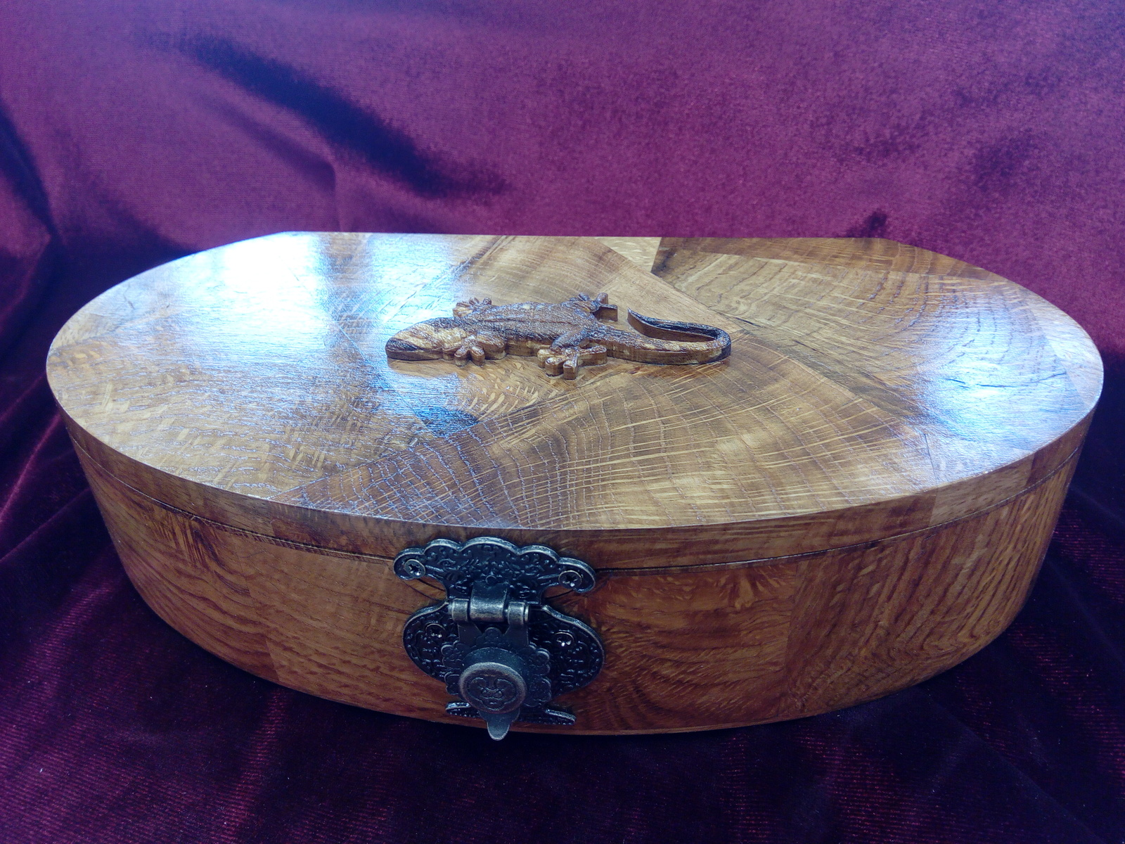 Amazing natural color (Oak) - My, Woodworking, Casket, Longpost, Needlework with process